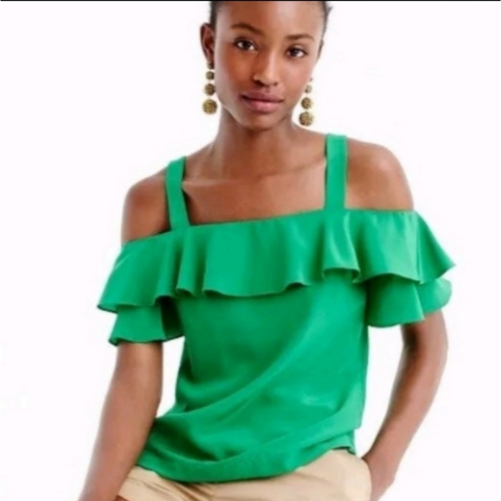 J. CREW | NWT Flounce Cold Shoulder | 14